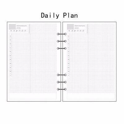A5/A6/A7 brīvo lapu uzpildīšana spirālveida saistvielas plānotājs Dienasgrāmata Ievietot Grafiku Organizatora plāns 45 loksnes Piezīmes Papīrs 6 Caurumi Punktu režģis