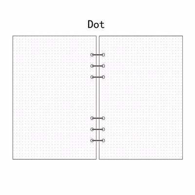 A5/A6/A7 brīvo lapu uzpildīšana spirālveida saistvielas plānotājs Dienasgrāmata Ievietot Grafiku Organizatora plāns 45 loksnes Piezīmes Papīrs 6 Caurumi Punktu režģis