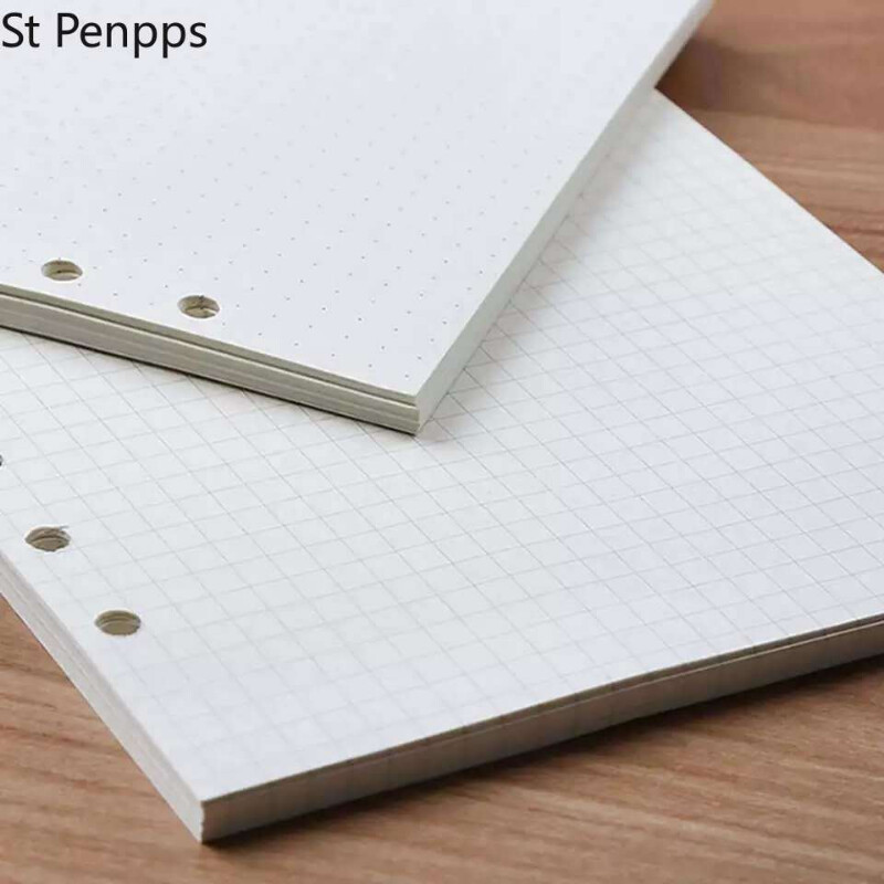 A5/A6/A7 brīvo lapu uzpildīšana spirālveida saistvielas plānotājs Dienasgrāmata Ievietot Grafiku Organizatora plāns 45 loksnes Piezīmes Papīrs 6 Caurumi Punktu režģis