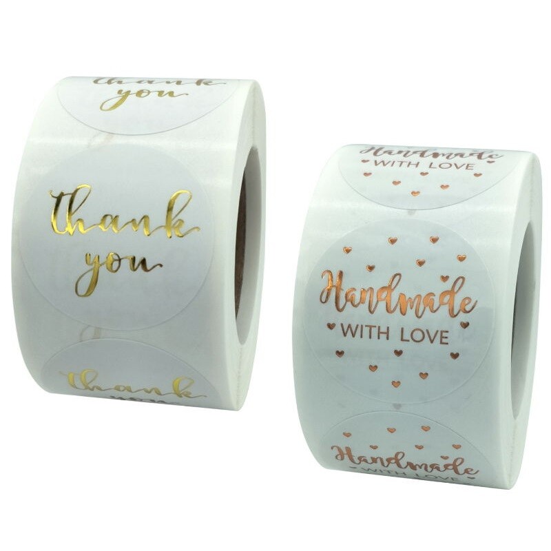 Valge käsitsi valmistatud armastusega kleebised 38 mm roosa küpsetussildiga pulmade tänukleebis peokaunistus ümbriku pitser kirjatarbed