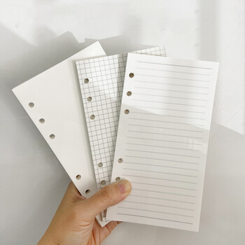 60 листа Loose Leaf Notebook Inner Paper Refill A5 A6 Biner Notepad Inner Page Journal Planner Сладък бележник за училищен офис