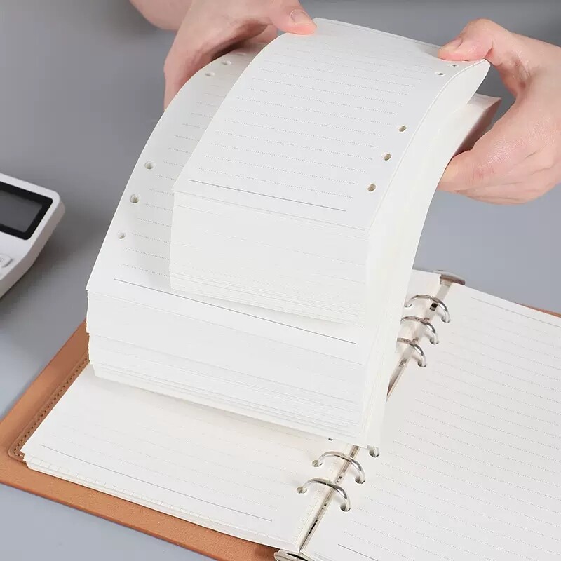 60 de coli Blocnotes cu frunze libere Rezervă cu hârtie interioară A5 A6 Bloc de note pentru pagini interioare Planificator de jurnal Blocnotes drăguț pentru biroul școlar