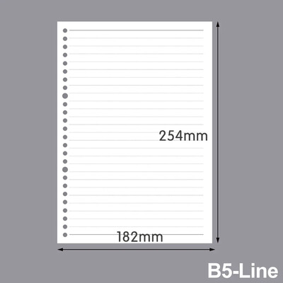 A5 A6 A7 Loose Leaf Notes Refill 60Sheets Spiral Binder Unutarnja stranica Tjedno Mjesečno Obaveze Linija Točka Mreža Unutar Papirnati pribor