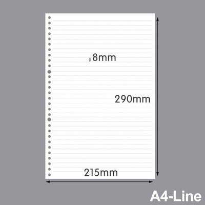 A5 A6 A7 Loose Leaf Notes Refill 60Sheets Spiral Binder Unutarnja stranica Tjedno Mjesečno Obaveze Linija Točka Mreža Unutar Papirnati pribor