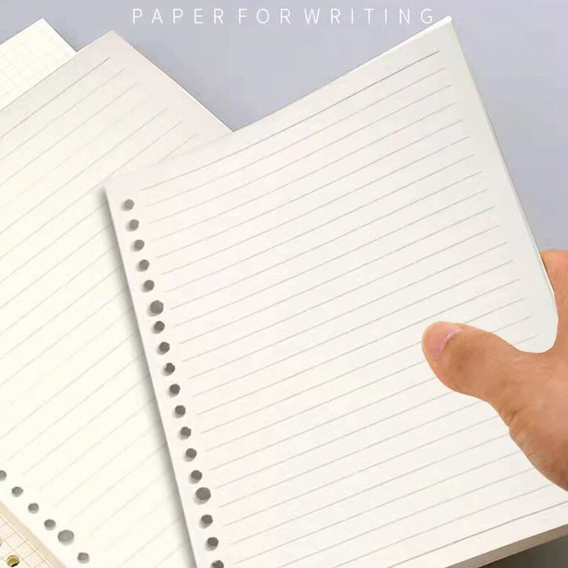 A5 A6 A7 Loose Leaf Notes Refill 60Sheets Spiral Binder Unutarnja stranica Tjedno Mjesečno Obaveze Linija Točka Mreža Unutar Papirnati pribor