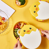 Cutie de prânz pentru copii, școală, cutie de gustări pentru copii, cutie de prânz, cutie bento, cu 3 compartimente, pentru microunde