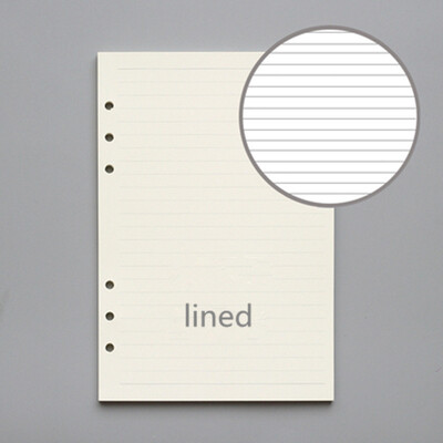 Bilježnica s prstenastim uvezom visoke kvalitete A5, osobna, A6, A7, uložak, dopuna, 6 rupa, spiralni rokovnik s listovima, unutarnja jezgra, 100 g papira