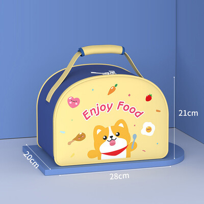 Laste isoleeritud söögikott Algkooli lastele termiline hommikusöök Bento Box veekindel piknikule puuviljad suupisted toidu hoiustamise käekott