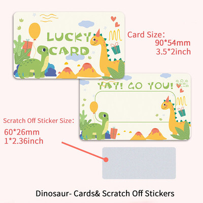 Poklon bonovi Kartice za struganje s naljepnicom za struganje za učionice malih poduzeća Motivacijske kartice za struganje za Stud