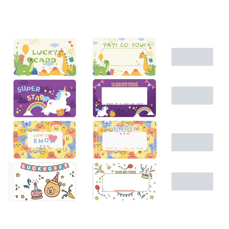 Poklon bonovi Kartice za struganje s naljepnicom za struganje za učionice malih poduzeća Motivacijske kartice za struganje za Stud