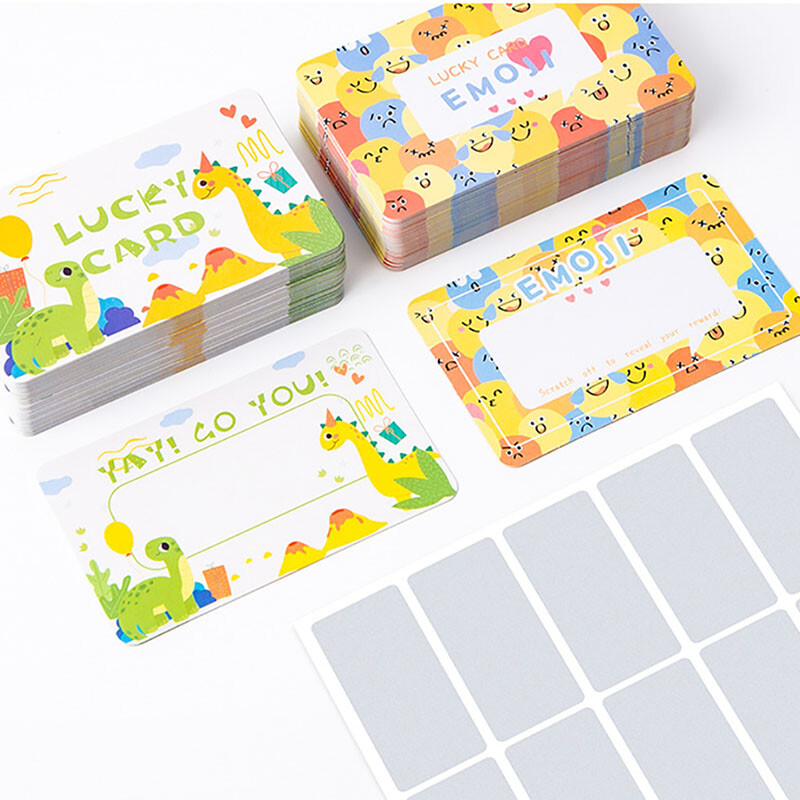 Poklon bonovi Kartice za struganje s naljepnicom za struganje za učionice malih poduzeća Motivacijske kartice za struganje za Stud