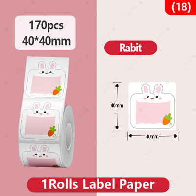 NiiMBOT B1/B21 анимационна цветна хартия за етикети водоустойчив принтер за стикер за етикети за домакински етикети за съхранение мини принтер