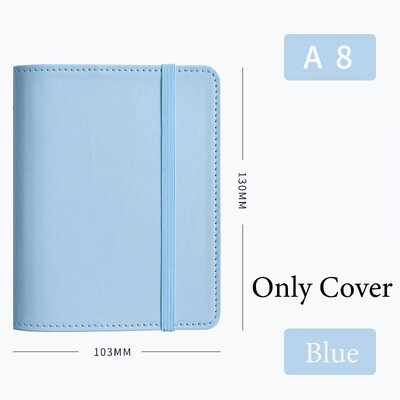 Fromthenon A8 M5 Кожен тефтер с отделни листове Мини джобни бележници с свободни листове Планер за дневници Офис канцеларски материали