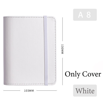 Fromthenon A8 M5 Кожен тефтер с отделни листове Мини джобни бележници с свободни листове Планер за дневници Офис канцеларски материали