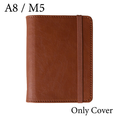 Fromthenon A8 M5 Кожен тефтер с отделни листове Мини джобни бележници с свободни листове Планер за дневници Офис канцеларски материали