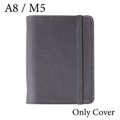 Fromthenon A8 M5 Кожен тефтер с отделни листове Мини джобни бележници с свободни листове Планер за дневници Офис канцеларски материали