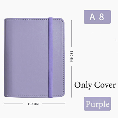 Fromthenon A8 M5 Кожен тефтер с отделни листове Мини джобни бележници с свободни листове Планер за дневници Офис канцеларски материали