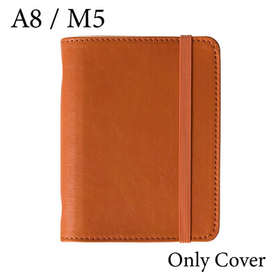 Fromthenon A8 M5 Кожен тефтер с отделни листове Мини джобни бележници с свободни листове Планер за дневници Офис канцеларски материали