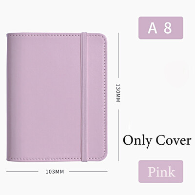 Fromthenon A8 M5 Кожен тефтер с отделни листове Мини джобни бележници с свободни листове Планер за дневници Офис канцеларски материали