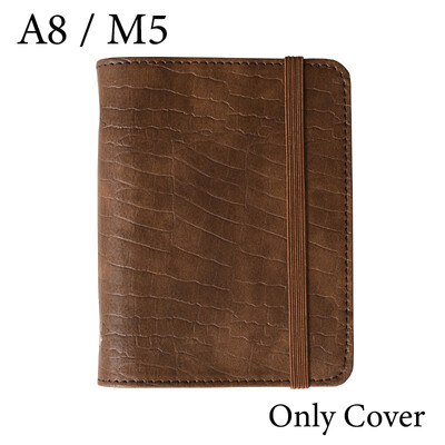 Fromthenon A8 M5 Кожен тефтер с отделни листове Мини джобни бележници с свободни листове Планер за дневници Офис канцеларски материали