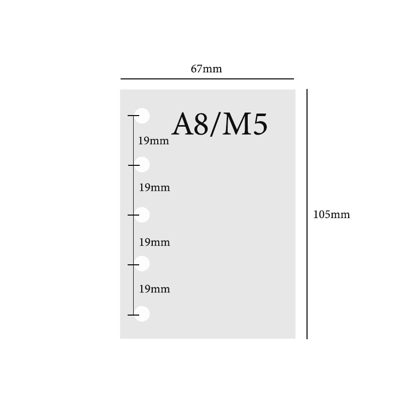 Fromthenon A8 M5 Кожен тефтер с отделни листове Мини джобни бележници с свободни листове Планер за дневници Офис канцеларски материали