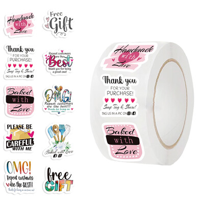 500 buc Autocolante de mulțumire cadou cadou Autocolante drăguțe de recompensă pentru școală, profesori, studenți, autocolante de papetărie pentru copii