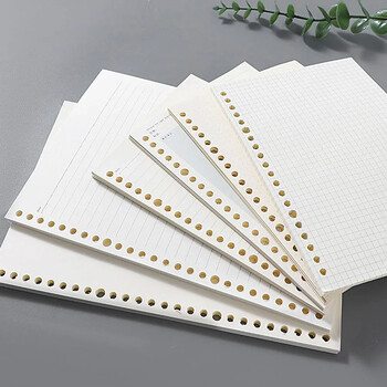 60 φύλλα B5 A5 A6 Loose Leaf Notebook Refill Spiral Binder Εσωτερική σελίδα Grid Line Planner Σημειωματάριο Χαρτί Σχολικά προμήθειες γραφείου