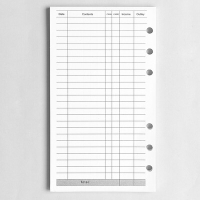 Caiet A5 A6 cu frunze libere Reîncărcare Liant în spirală Jurnal de pagină interioară Planificator lunar săptămânal Lista de activități Linie Dot Grilă în interiorul hârtiei