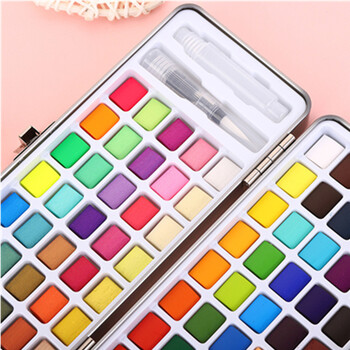 50/72/90/100 цвята Soild Watercolor Set Basic New Glitter Watercolor Paint for Drawing Art Paint Supplies