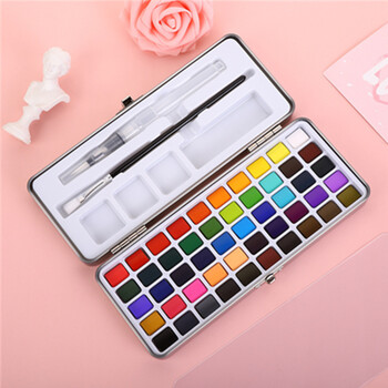 50/72/90/100 цвята Soild Watercolor Set Basic New Glitter Watercolor Paint for Drawing Art Paint Supplies