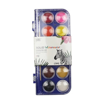 Čvrsti set gvaš boja 12/16/28/36 boja, akvarel u prahu, likovni pribor, prijenosni akvarel pigment za djecu, učenike