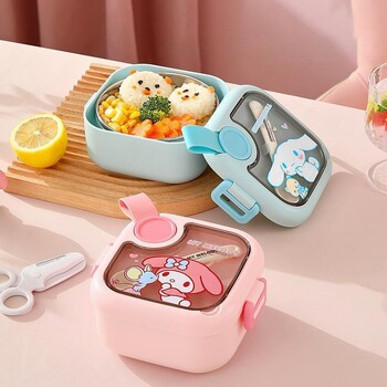 750 ml Sanrio My Melody Lunch Box Cinnamoroll Kawaii Cartoon Χαριτωμένο, μεγάλης χωρητικότητας Οικιακό Κουτί Γευμάτων Επιτραπέζια σκεύη