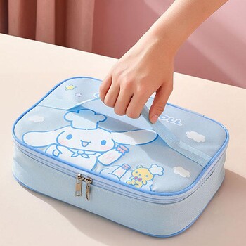 Sanrio My Melody Lunch Box Bag Kawaii Cinnamoroll Student Large Capacity Cartoon Сладка преносима водоустойчива изолирана чанта Bento