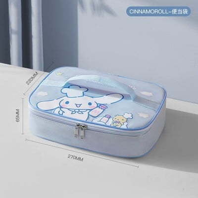 Sanrio My Melody lõunakarbikott Kawaii Cinnamorolli õpilase suure mahutavusega multikas armas kaasaskantav veekindel isoleeritud Bento kott