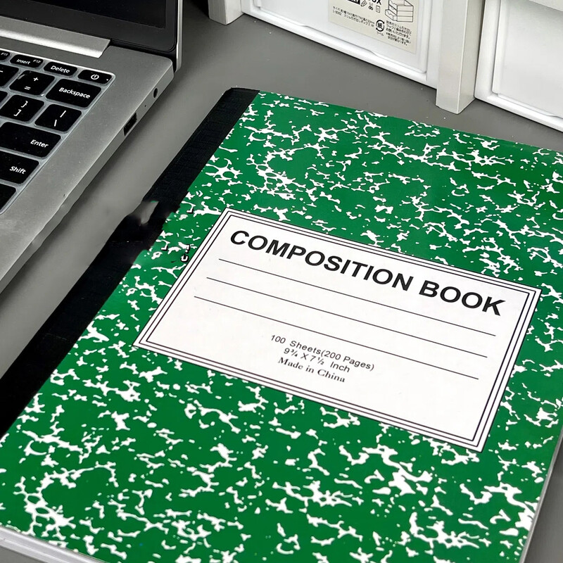 Sharkbang B5 kompositsioonimärkmik, 100 lehte, 200 lehekülge, lumehelbed, paberid, paberid, üliõpilaste mood, raamat, kirjatarbed, kingitus