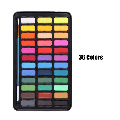 Profesionalni set akvarela 24/36 boja pigment za slikanje akvarelom s kistom i set akvarel papira za slikanje