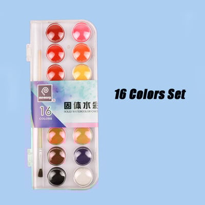 Set profesional de vopsea acuarela cu pix pensula 16/48 pigment de acuarela pentru desen si pictura Rechizite de arta scolara