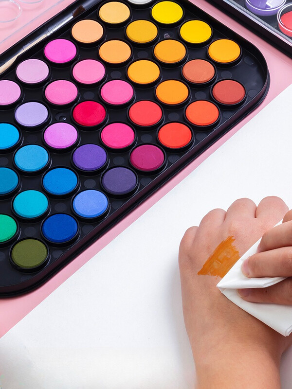 Tahke akvarellivärvikomplekt 28.12.36.48 Värvid Joonistuskunstnike Kool Vesivärv Pigment pintslikomplektiga Kunstitarbed