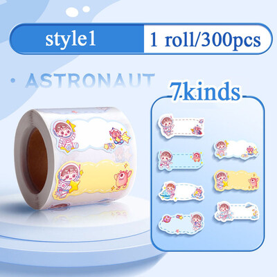 1 rolă etichetă cu nume de desene animate autocolant copii grădiniță școală autocolant semnătură sticla de apă creion etichete cu nume pentru copii