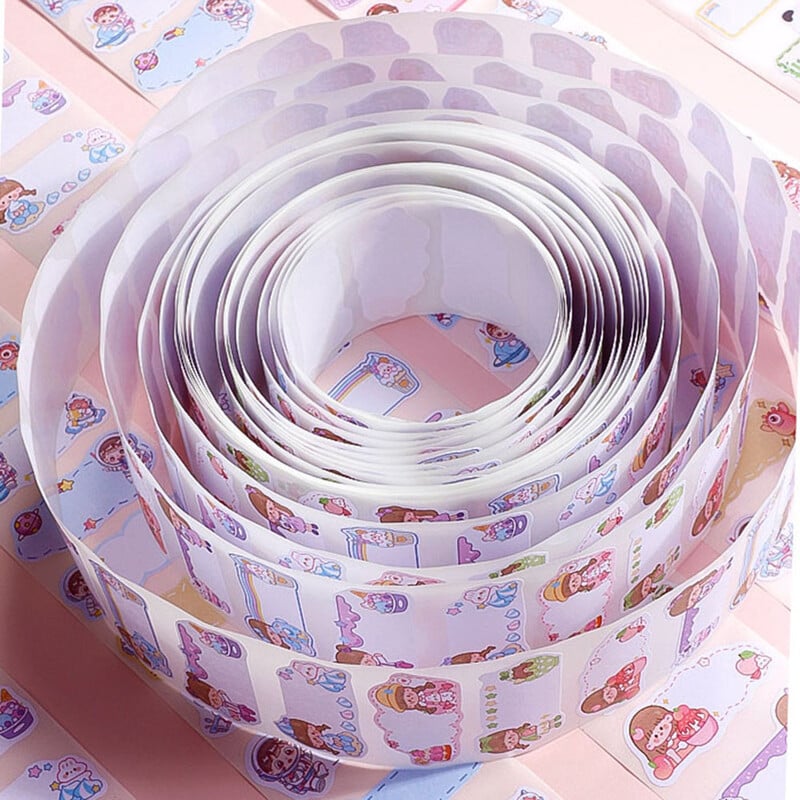 1 rolă etichetă cu nume de desene animate autocolant copii grădiniță școală autocolant semnătură sticla de apă creion etichete cu nume pentru copii