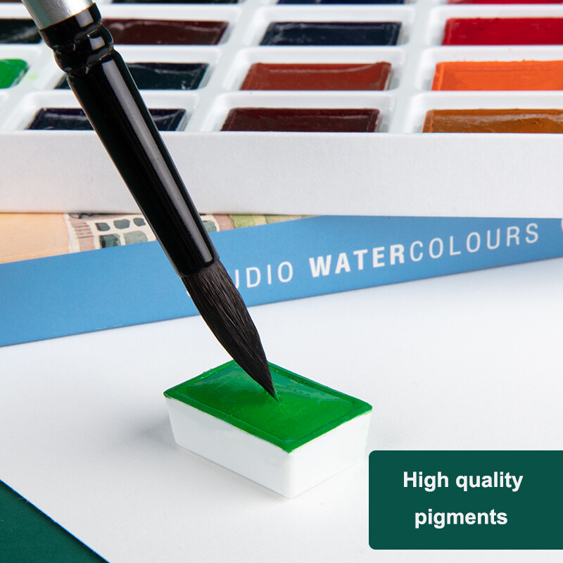 White Nights Sonnet Artists Watercolors Paint Set 16/24 Bright and Vivid Colors Full Pans 2,5 ml σε χαρτοκιβώτιο Made in Russia