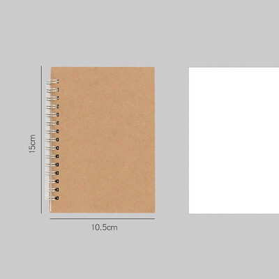 A4/A5/A6 khakivärvi kaanega märkmikud Tühjad joonega punktiir ruut sisemine õpilase igapäevane kirjutamisplaan Kontori koolitarbed