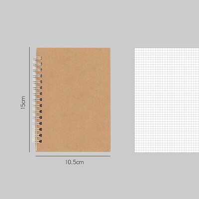 A4/A5/A6 khakivärvi kaanega märkmikud Tühjad joonega punktiir ruut sisemine õpilase igapäevane kirjutamisplaan Kontori koolitarbed