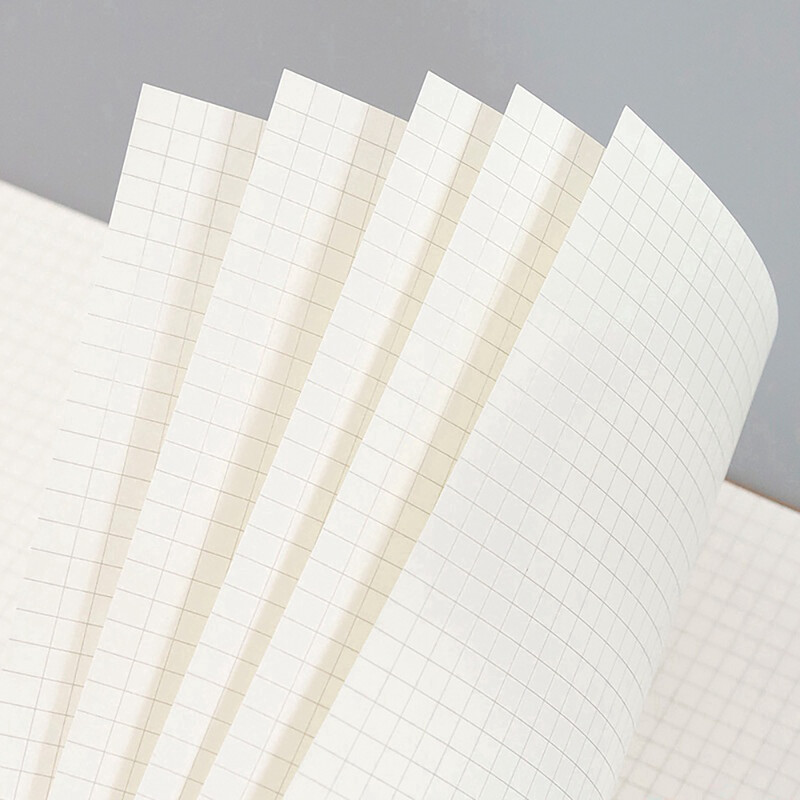 A4/A5/A6 khakivärvi kaanega märkmikud Tühjad joonega punktiir ruut sisemine õpilase igapäevane kirjutamisplaan Kontori koolitarbed