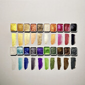 20 värvi akvarellvärvi pigment, tahke pärlmutter, kuldne metallik maalimine, meisterdage küünte joonistamise kunstitarbed kunstnikule