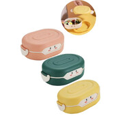 Bento lõunakarp lastele Lekkekindel kaasaskantav mitme kambriga toidukonteiner koolipikniku reiside lõunakasti jaoks