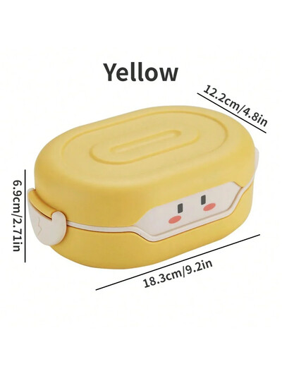 Bento lõunakarp lastele Lekkekindel kaasaskantav mitme kambriga toidukonteiner koolipikniku reiside lõunakasti jaoks