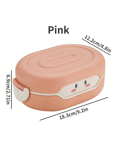 Bento lõunakarp lastele Lekkekindel kaasaskantav mitme kambriga toidukonteiner koolipikniku reiside lõunakasti jaoks