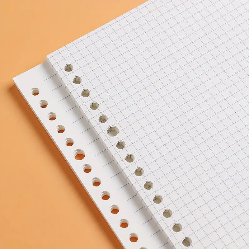 A4/A5/B5 60 lokšņu atkārtoti uzpildāms papīrs ar oderējumu/tukšs/punktots/atkārtoti uzpildāms birstošo lapu pildītājs rakstīšanas piederumi iesiešanas žurnālu piezīmju grāmatiņai