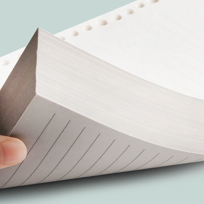 A4/A5/B5 60 lokšņu atkārtoti uzpildāms papīrs ar oderējumu/tukšs/punktots/atkārtoti uzpildāms birstošo lapu pildītājs rakstīšanas piederumi iesiešanas žurnālu piezīmju grāmatiņai